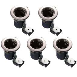 ENER-J Fire Rated DL and GU10 Holder 5 Pack - Size: 150 x 20 x 12cm - Wilko