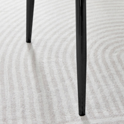 Furniturebox Cesano Set of 2 Grey and Black Velvet Dining Chair - Wilko - thumbnail 5