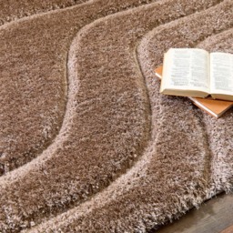 Origins Soft Carved Wave Beige and Cream Rug 80 x 150cm - Size: 80 x 150 x 4cm - Wilko - thumbnail 3