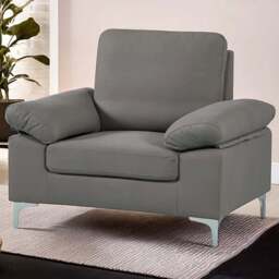 Kosy Koala Grey Fabric Armchair - Size: Single - Wilko - thumbnail 1