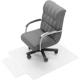 Floortex Advantagemat PVC Chair Mat with Lip 115 x 134cm - Clear - Wilko - thumbnail 4