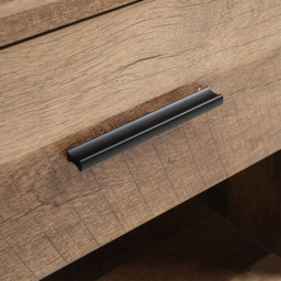 Living and Home Single Drawer Single Shelf Wooden Side Table - Brown - Wilko - thumbnail 5
