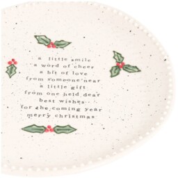 Festive Stone Gingerbread Plate White - Wilko - thumbnail 4