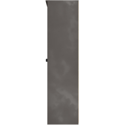 Crowndale Bora Single Door 6 Shelf Gold Oak and Graphite Double Wardrobe - Grey - Wilko - thumbnail 4