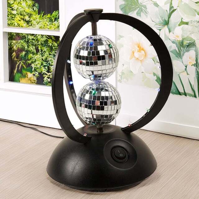 LED Disco Mirror Ball Light - Black and Chrome - Wilko - image 1