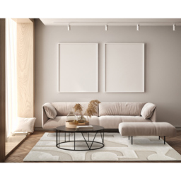 Freya Living Room Area Rug Contemporary 3D Embossed Modern Boho Design - Cream 120cm x 170cm - Size: 170 x 120 x 2cm - Desire Rugs - Wilko - thumbnail 7
