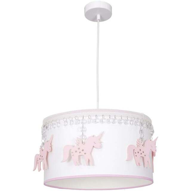 Milagro Unicorn White Pendant Lamp 230V - Size: 37 x 37 x 90cm - Wilko