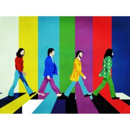 Tito Oliver The Beatles Crossing Canvas - Wilko - thumbnail 1