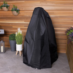 Charles Bentley Black Rattan Swing Chair Cover - Size: H205 x L180 x D180cm - Wilko - thumbnail 3