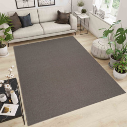 Desire Rugs Simple Dark Beige Low Pile Felt Backing Tufted Rug 110 x 60cm - Size: 60 x 110cm - Gold - Wilko - thumbnail 3