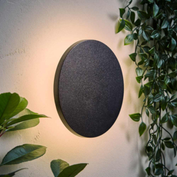ValueLights Chad Matte Black Backlit Circle LED Outdoor Wall Light - Size: 5.8 x 16.5 x 16.5cm - Wilko - thumbnail 3