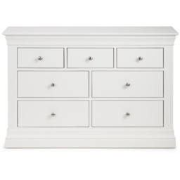 Julian Bowen Clermont 7 Drawer Surf White Chest of Drawers - Wilko - thumbnail 5