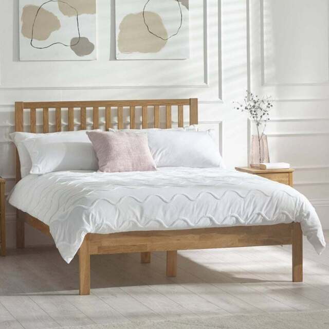 Julian Bowen Coxmoor King Size Oak Bed - Brown - Wilko - image 1