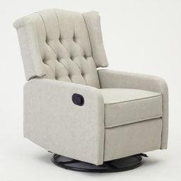 Home Detail Charles Grey Swivel Manual Recliner Chair - Size: Single - Wilko - thumbnail 3