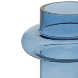 Premier Housewares Blue Cabrina Glass Vase - Size: 17 x 17 x 25cm - Wilko - thumbnail 7
