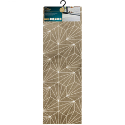 JVL Mega Brown Geo Latex Backed Door Mat and Runner Set - Size: 150 x 57 x 4cm - Wilko - thumbnail 4
