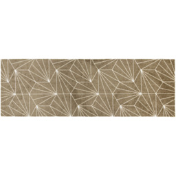 JVL Mega Brown Geo Latex Backed Door Mat and Runner Set - Size: 150 x 57 x 4cm - Wilko - thumbnail 6