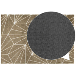 JVL Mega Brown Geo Latex Backed Door Mat and Runner Set - Size: 150 x 57 x 4cm - Wilko - thumbnail 7