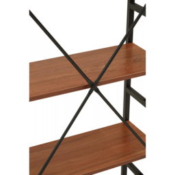 Premier Housewares Laxton 5 Shelf Red Pomelo Bookshelf - Multi - Interiors by Premier - Wilko - thumbnail 6