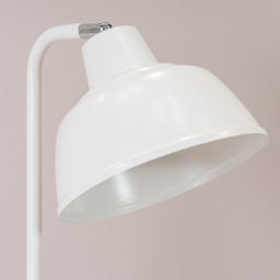 ValueLights Morris White Retro Dome LED Table Lamp - Size: 55 x 18 x 30cm - Wilko - thumbnail 5
