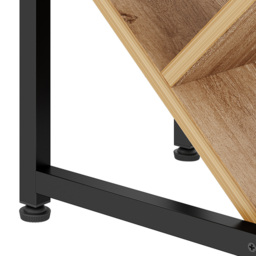 Living and Home 9 Shelf Black and Light Wood Freestanding Tree Bookcase - Natural - Wilko - thumbnail 4