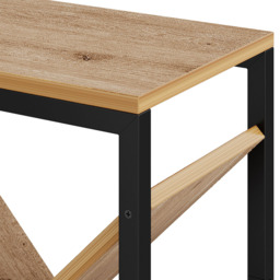 Living and Home 9 Shelf Black and Light Wood Freestanding Tree Bookcase - Natural - Wilko - thumbnail 6