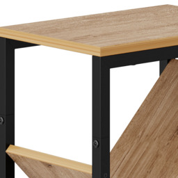 Living and Home 9 Shelf Black and Light Wood Freestanding Tree Bookcase - Natural - Wilko - thumbnail 7