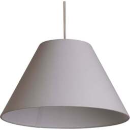 Lighting Collection White Tapered Shade - Size: 22.5 x 38 x 38cm - Wilko