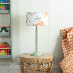 ValueLights Bobbins Children's Dino Sage Green LED Table Lamp - Size: 48 x 25 x 25cm - Multi - Wilko - thumbnail 4