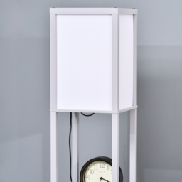Portland 3 Shelf Grey Modern Floor Lamp - Size: 26 x 26 x 160cm - Wilko - thumbnail 4