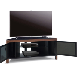 MDA Designs Volans 2 Door Black and Walnut TV Cabinet - Size: 45 x 110 x 45cm - Multi - Wilko - thumbnail 7