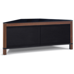 MDA Designs Volans 2 Door Black and Walnut TV Cabinet - Size: 45 x 110 x 45cm - Multi - Wilko - thumbnail 5
