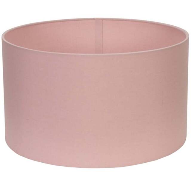 ValueLights Reni Blush Fabric Medium Drum Shade - Size: 35 x 20 x 35cm - Pink - Wilko - image 1