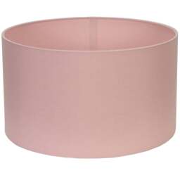 ValueLights Reni Blush Fabric Medium Drum Shade - Size: 35 x 20 x 35cm - Pink - Wilko