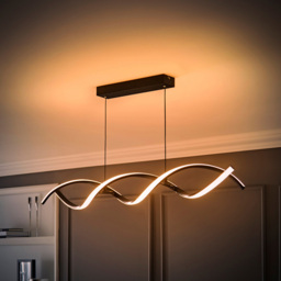 ValueLights Infinity Black Double Twist Integrated LED Ceiling Light - Size: 100 x 97 x 11cm - Wilko - thumbnail 7