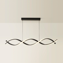 ValueLights Infinity Black Double Twist Integrated LED Ceiling Light - Size: 100 x 97 x 11cm - Wilko - thumbnail 6