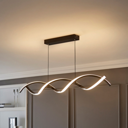 ValueLights Infinity Black Double Twist Integrated LED Ceiling Light - Size: 100 x 97 x 11cm - Wilko - thumbnail 3