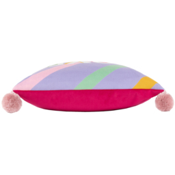 furn. Lilac Love Wins Pom Pom Cushion - Size: 43 x 43 cm - Purple - Wilko - thumbnail 4
