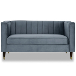 Home Detail Thomas 2 Seater Grey Velvet Sofa - Wilko - thumbnail 4