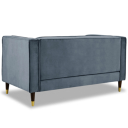 Home Detail Thomas 2 Seater Grey Velvet Sofa - Wilko - thumbnail 5