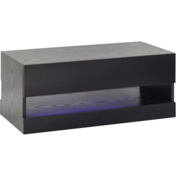 GFW Galicia Black LED Lift Up Coffee Table - Size: 38 x 75 x 30cm - Wilko - thumbnail 5