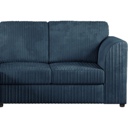 Luxor 4 Seater Navy Blue Jumbo Cord Full Back Left Hand L Shape Corner Sofa - Wilko - thumbnail 5