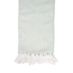 Winkworth Herringbone Pattern Throw Green - Divante - Wilko - thumbnail 6