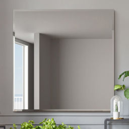 MirrorOutlet The Moderni Bevelled Wall Mirror 100 x 100cm - Clear - Wilko - thumbnail 3