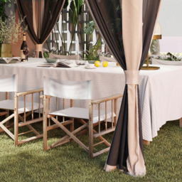 Outsunny 3.6 x 3.6m Beige Pop Up Gazebo with Netting and Wheeled Carry Bag - Cream - Wilko - thumbnail 4