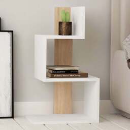 Decortie Rosie White and Oak Side End Table - Multi - Wilko - thumbnail 1