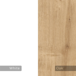 Decortie Rosie White and Oak Side End Table - Multi - Wilko - thumbnail 5