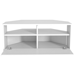Decorotika Comero Single Door 2 Shelf White Corner TV Unit - Size: 47 x 100 x 45cm - Wilko - thumbnail 6