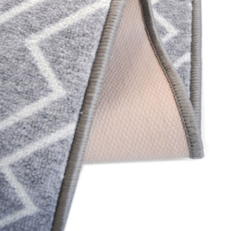 Homemaker Relay Grey Geometric Mat and Runner Set 57 x 30cm and 57 x 180cm - Size: 57 x 40cm + 57 x 180cm - Wilko - thumbnail 4