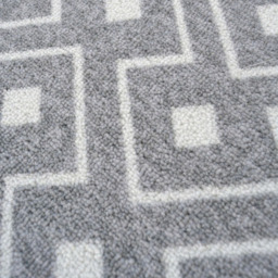 Homemaker Relay Grey Geometric Mat and Runner Set 57 x 30cm and 57 x 180cm - Size: 57 x 40cm + 57 x 180cm - Wilko - thumbnail 3